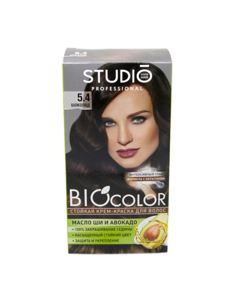 Крем-краска для волос Studio BioColor  5.4 шоколад 15мл