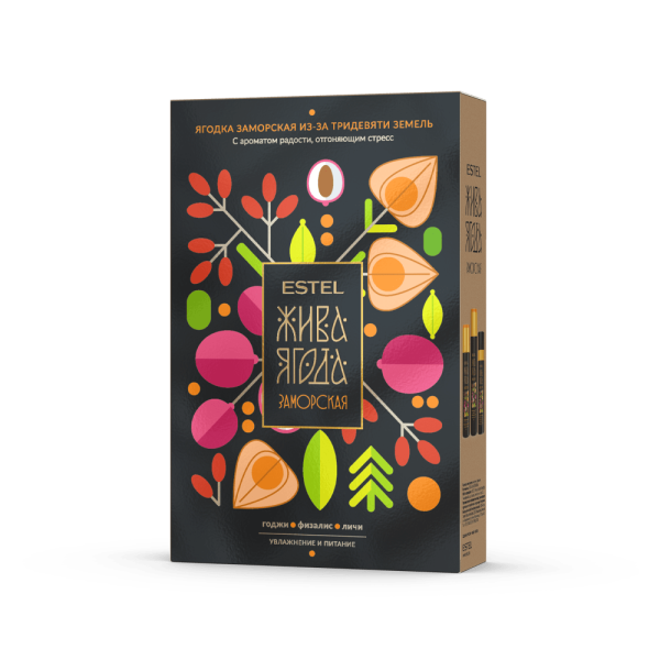 ESTEL Жива Ягода Заморская YZ/N Набор из-за тридевяти земель (шампунь 300, бальзам 250, гель 200)