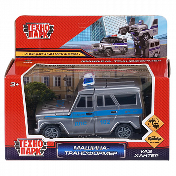 Робот-трансформер Машина Uaz 12см полиция Технопарк