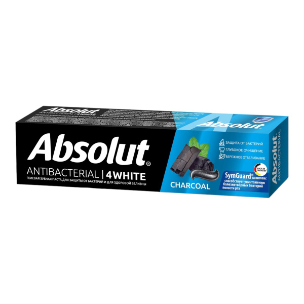 Зубная паста Absolut 110мл 4White антибактериальная 