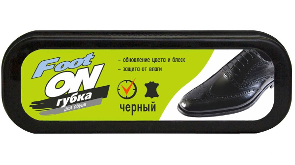 Губка для обуви Foot ON черная