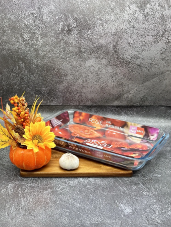 Форма для запекания 3.0л 39.5*23.5*5.2см стеклянная Fessle /13307/ (У-6)