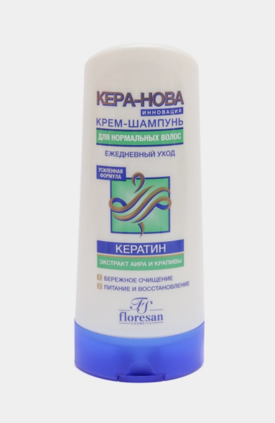 Шампунь-крем Floresan Кера-Нова 400мл ежедневный для нормальных волос (У-10)