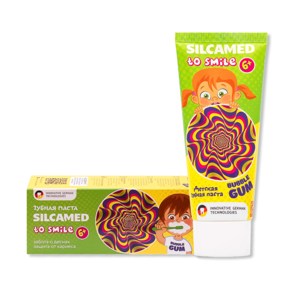 Зубная паста детская Silcamed To Smile Bubble GUM 6+