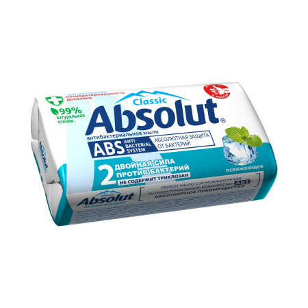 Мыло Absolut ABS 90г освежающее (У-6)