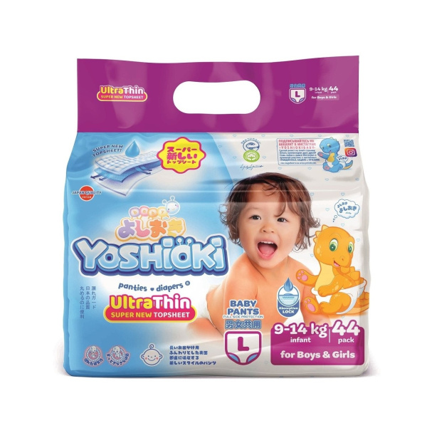 Подгузники-трусики Ultra-Thin YOSHIOKI р. L 9-14 кг 44шт