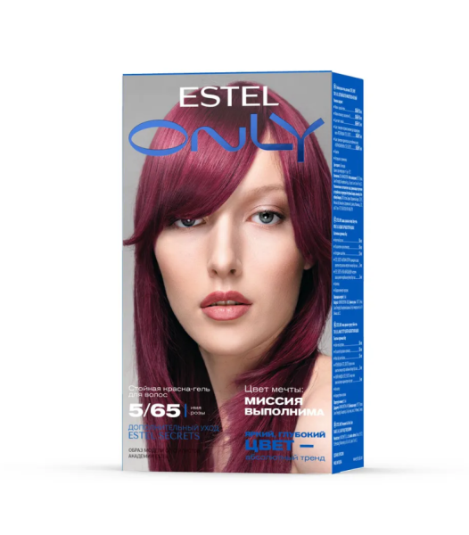 ESTEL ONLY 5/65 светлый шатен фиолетово-красный