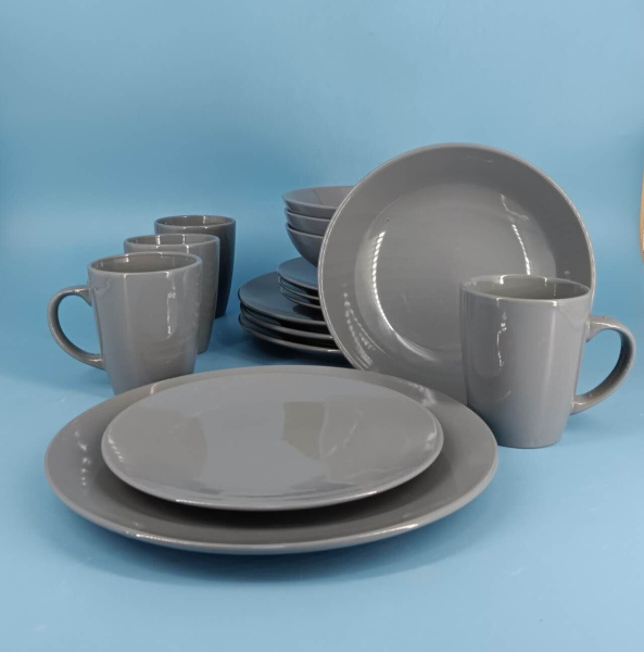 Набор посуды 16 предметов "Туман" 2 сорт керамика