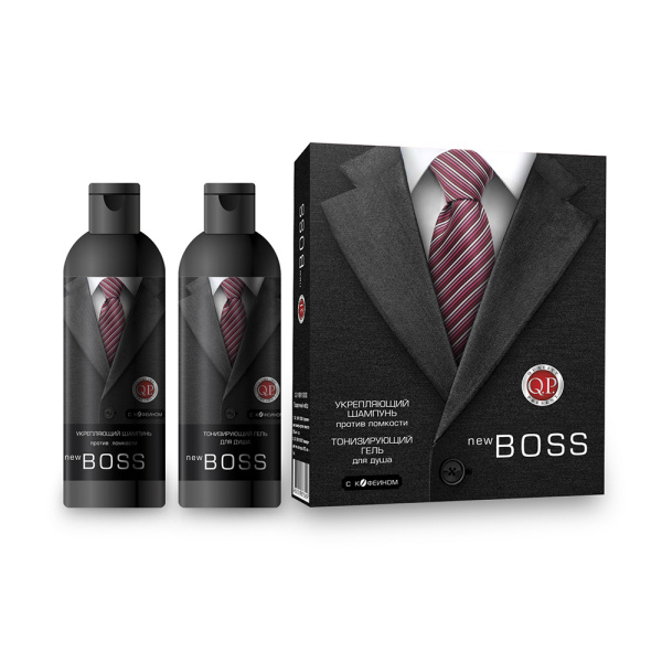 ПН муж. Q.P. New Boss №1114 (шампунь 250мл, гель д/душа 250мл) /1114/