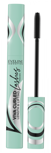 Тушь для ресниц Eveline Viva Curled Lashes! удлинение и подкручивание 10мл черная (У-3/24)