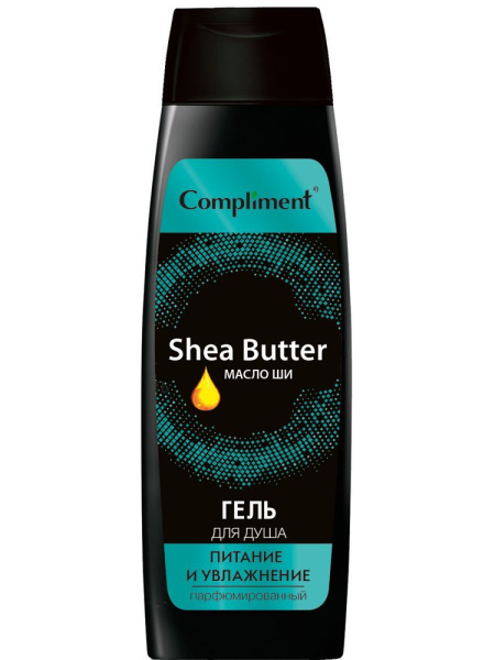 Гель для душа Compliment 400мл питание и увлажнение с маслом ши