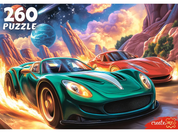 Пазлы 260 элементов Крутые машины в космосе