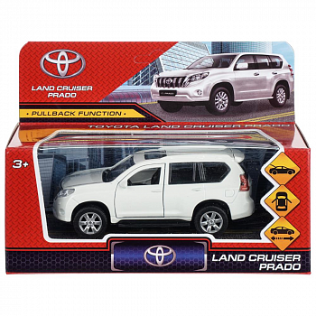 Машина инерц. "Технопарк" Toyota Prado открываются двери и багажник 12см (У-72)