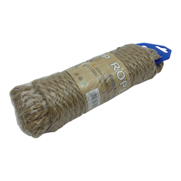 Веревка пеньковая 10м 6мм (У-6)