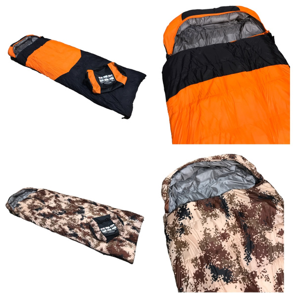 Спальный мешок 215*80см с капюшоном -40°C/-30°C  2,1кг