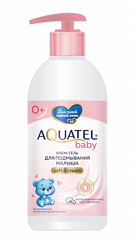 Крем-гель для интимной гигиены AQUATEL Baby 400г хлопковое молочко и пантенол (У-12)