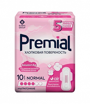 Прокладки PREMIAL 10шт Normal Wings (У-24)  