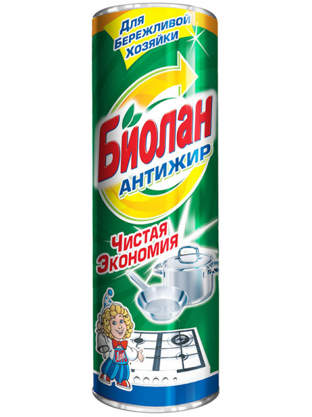 Чистящий порошок Биолан 400г Антижир (У-24)