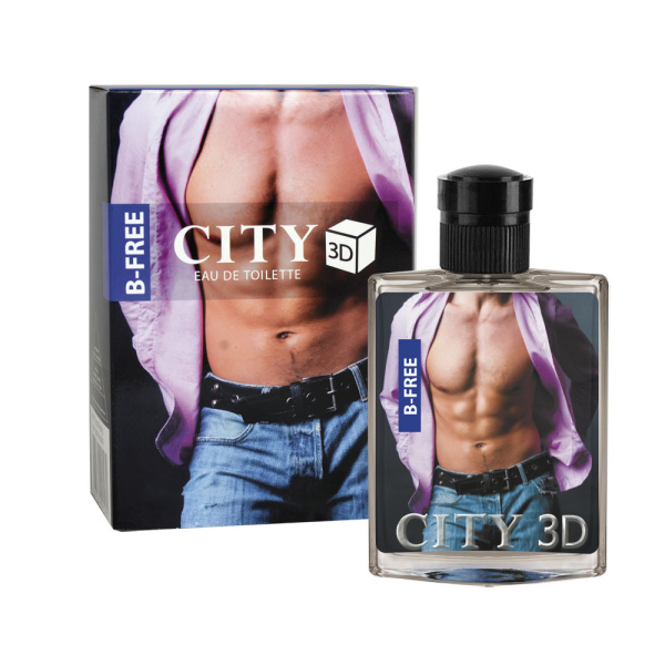 Туалетная вода мужская  90мл CITY 3D B-Free