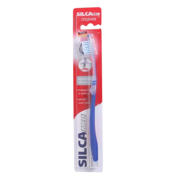 Зубная щетка Silcamed Идеальная чистка, средняя жесткость /857СР/
