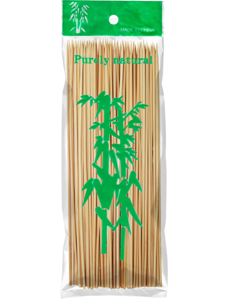 Шампуры деревянные 100шт 30см*0,3см бамбук