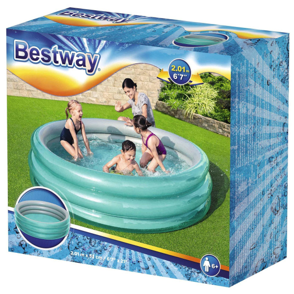 Бассейн надувной 201*53см Металлик Bestway /100398/013-016/ Бассейн надувной 201*53см Металлик Bestway /100398/013-016/