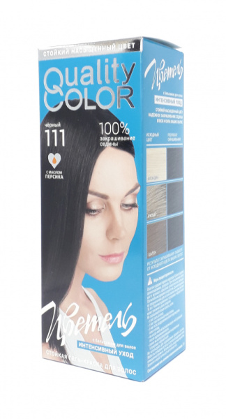 ESTEL ЦВЕТЕЛЬ Стойкая гель-краска 115мл №111 черный ESTEL ЦВЕТЕЛЬ Стойкая гель-краска 115мл №111 черный