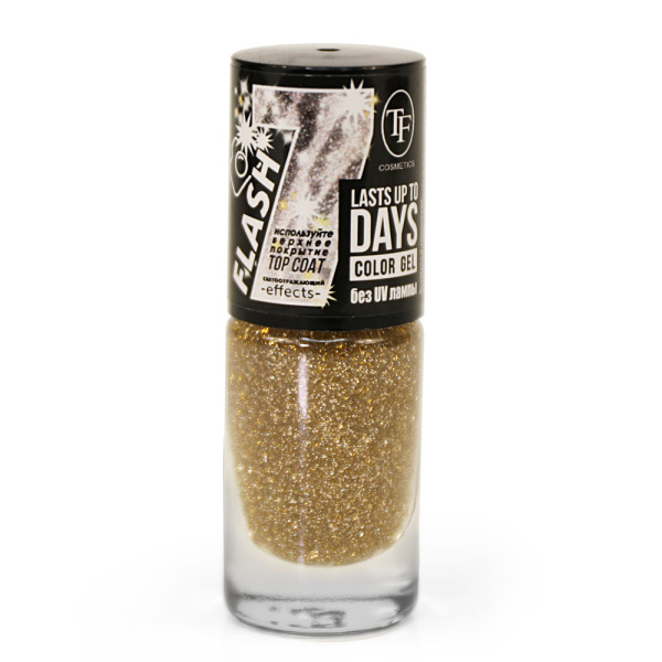 Лак для ногтей TF Color Gel Flash 8мл т. 355 Золотая вспышка