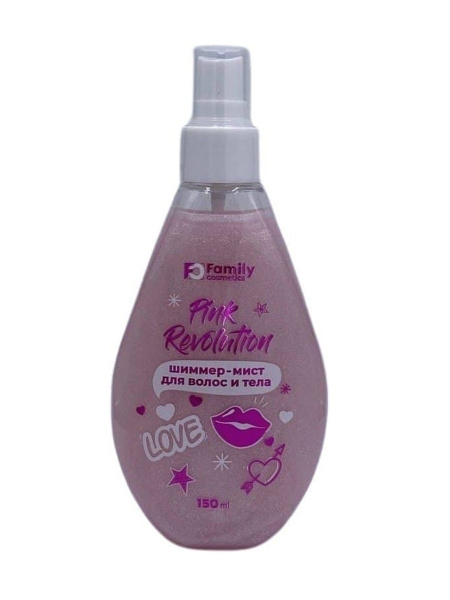 Мист-шиммер для волос и тела Vilsen 150мл Pink revolution