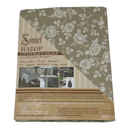 Скатерть 150*150см "Sonnet" Реверанс бежевый