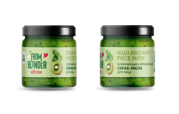 Маска-скраб для лица From Blender with Love 40мл Киви и мята (У-24) Маска-скраб для лица From Blender with Love 40мл Киви и мята (У-24)