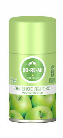 Освежитель воздуха До-ре-ми Премиум 250мл сменный блок Зеленое яблоко (У-12)