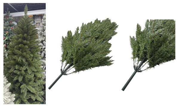 Елка 150см зеленая /636"/