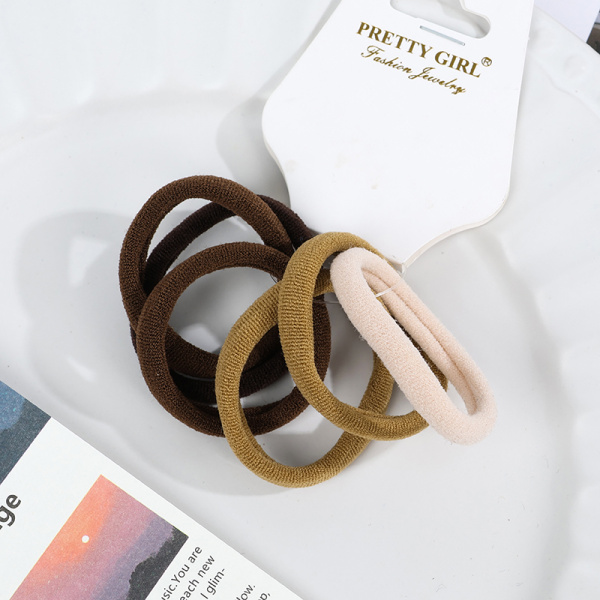 Набор резинок для волос 6шт коричневые Pretty Girl