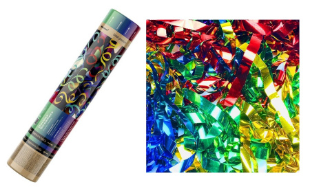 Хлопушка пневматическая  30см конфетти-серпантин Хлопушка пневматическая  30см конфетти-серпантин