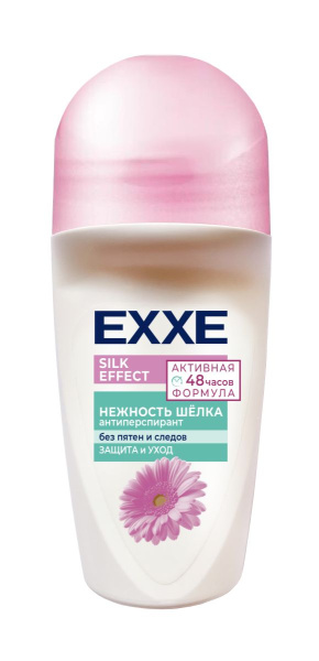 Дезодорант жен. Exxe roll 50мл silk effect нежность шелка