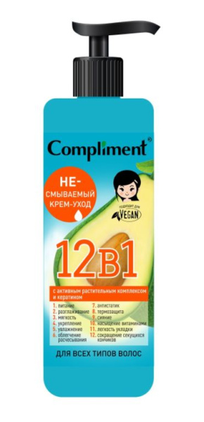 Крем для волос Compliment 400мл 12в 1