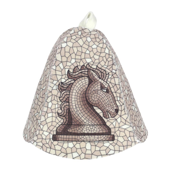 Шапка банная "Ход конем" войлок Банные штучки