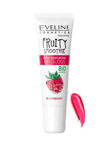 Блеск для губ Eveline Fruity Smoothie 12мл малина