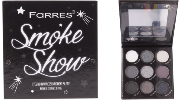 Тени для век Farres  9-ти цв. Smoke Show