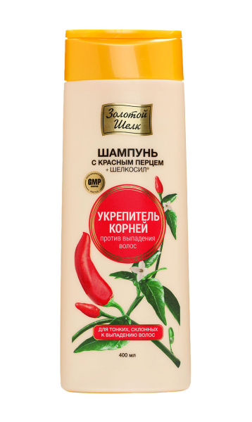 Шампунь Золотой шелк 400мл укрепитель корней (У-12)