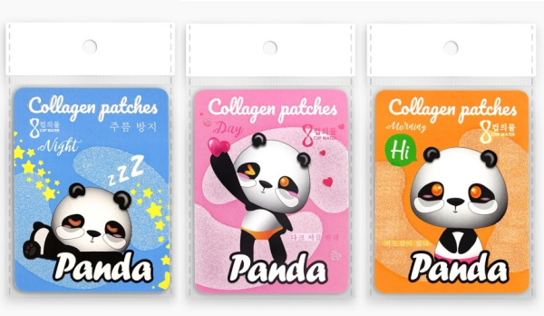 Маска-патчи вокруг глаз collagen Панда Микс Элегант (У-12)