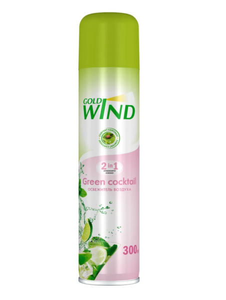 Освежитель воздуха Gold Wind 300мл Green cocktail (У-12)