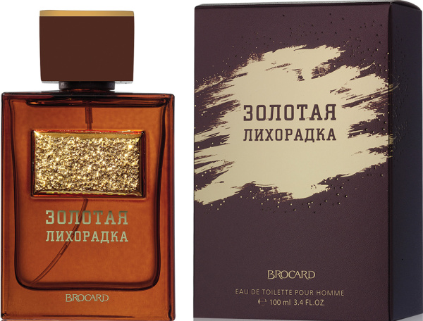 Туалетная вода мужская 100мл Brocard Золотая лихорадка