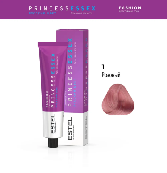 Professional ESSEX PRINCESS FASHION 1 розовый 60мл (У-40)