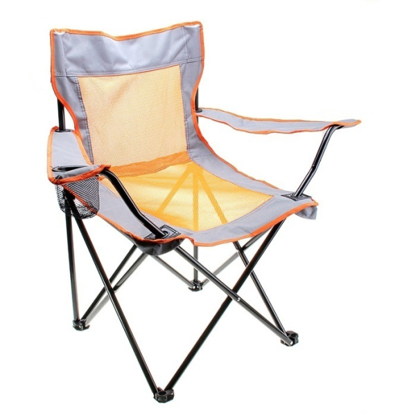 Кресло складное 80*40*50см в чехле, цвет в ассортименте (У-10) /6104/