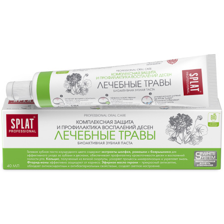 Зубная паста Splat  40мл лечебные травы /35645/