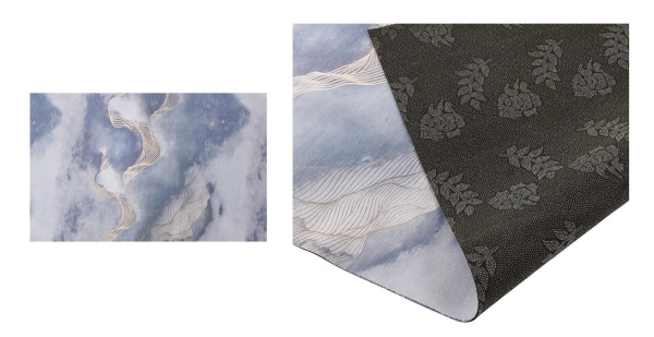 Дорожка с декором в рулоне с резиновыми точками 120см