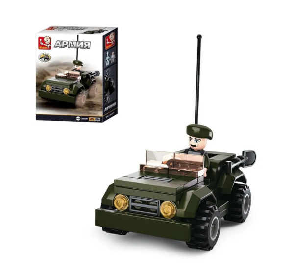 Конструктор  83 дет. Армия-Джип