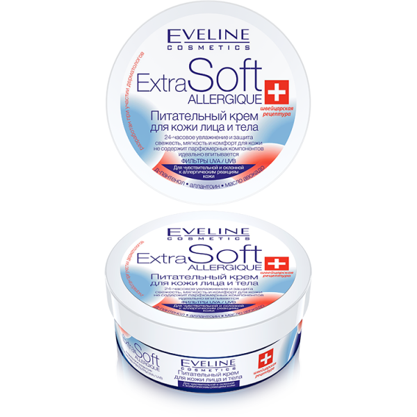 Крем для тела Eveline 200мл Extra Soft Allergique для чувствительной кожи (У-12) /328748/